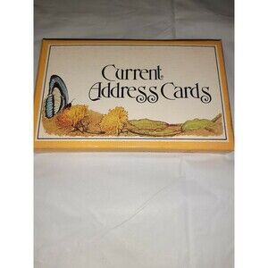 Current Inc. Address Cards Pack of 60 NIB Butterfly Flowers Yellow